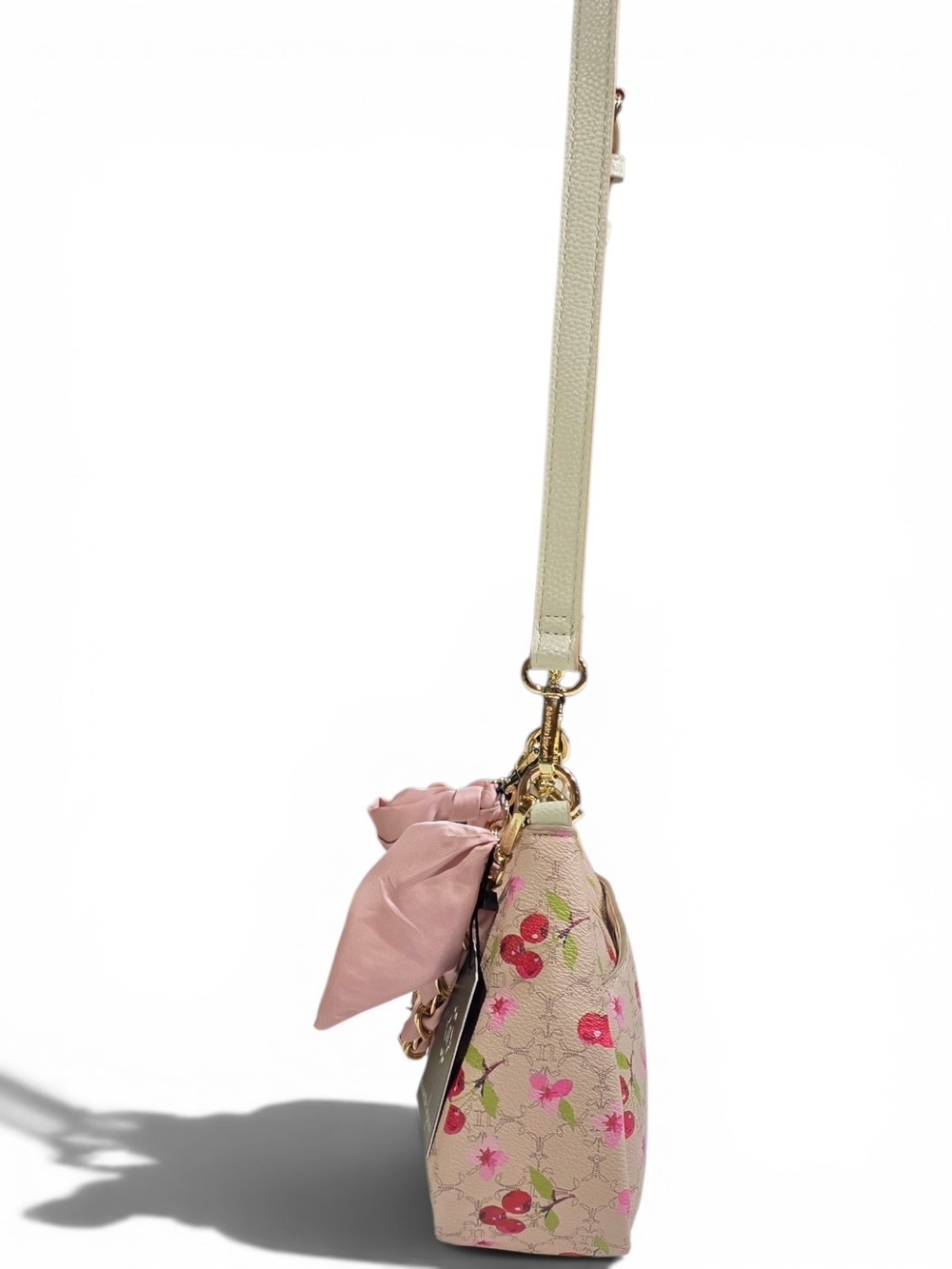 Nanette Lepore Pink Cherry-Print Shoulder Bag - Picture 5 of 12